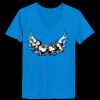 Ladies’  Junior Fine Jersey V-Neck Longer Length T-Shirt Thumbnail