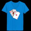 Ladies’  Junior Fine Jersey V-Neck Longer Length T-Shirt Thumbnail
