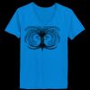 Ladies’  Junior Fine Jersey V-Neck Longer Length T-Shirt Thumbnail