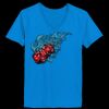 Ladies’  Junior Fine Jersey V-Neck Longer Length T-Shirt Thumbnail