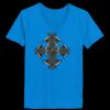 Ladies’  Junior Fine Jersey V-Neck Longer Length T-Shirt Thumbnail