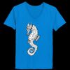Ladies’  Junior Fine Jersey V-Neck Longer Length T-Shirt Thumbnail