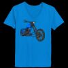 Ladies’  Junior Fine Jersey V-Neck Longer Length T-Shirt Thumbnail