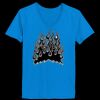Ladies’  Junior Fine Jersey V-Neck Longer Length T-Shirt Thumbnail