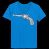Ladies’  Junior Fine Jersey V-Neck Longer Length T-Shirt Thumbnail