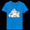 Ladies’  Junior Fine Jersey V-Neck Longer Length T-Shirt Thumbnail