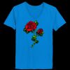 Ladies’  Junior Fine Jersey V-Neck Longer Length T-Shirt Thumbnail