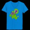 Ladies’  Junior Fine Jersey V-Neck Longer Length T-Shirt Thumbnail