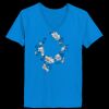 Ladies’  Junior Fine Jersey V-Neck Longer Length T-Shirt Thumbnail