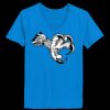 Ladies’  Junior Fine Jersey V-Neck Longer Length T-Shirt Thumbnail