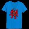 Ladies’  Junior Fine Jersey V-Neck Longer Length T-Shirt Thumbnail