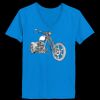Ladies’  Junior Fine Jersey V-Neck Longer Length T-Shirt Thumbnail
