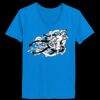 Ladies’  Junior Fine Jersey V-Neck Longer Length T-Shirt Thumbnail