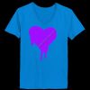 Ladies’  Junior Fine Jersey V-Neck Longer Length T-Shirt Thumbnail
