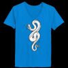 Ladies’  Junior Fine Jersey V-Neck Longer Length T-Shirt Thumbnail