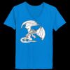 Ladies’  Junior Fine Jersey V-Neck Longer Length T-Shirt Thumbnail