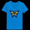 Ladies’  Junior Fine Jersey V-Neck Longer Length T-Shirt Thumbnail