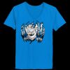 Ladies’  Junior Fine Jersey V-Neck Longer Length T-Shirt Thumbnail