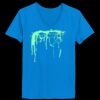 Ladies’  Junior Fine Jersey V-Neck Longer Length T-Shirt Thumbnail