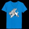 Ladies’  Junior Fine Jersey V-Neck Longer Length T-Shirt Thumbnail