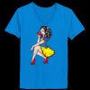 Ladies’  Junior Fine Jersey V-Neck Longer Length T-Shirt Thumbnail