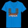 Ladies’  Junior Fine Jersey V-Neck Longer Length T-Shirt Thumbnail