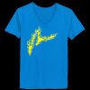 Ladies’  Junior Fine Jersey V-Neck Longer Length T-Shirt Thumbnail