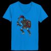 Ladies’  Junior Fine Jersey V-Neck Longer Length T-Shirt Thumbnail