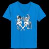 Ladies’  Junior Fine Jersey V-Neck Longer Length T-Shirt Thumbnail
