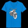 Ladies’  Junior Fine Jersey V-Neck Longer Length T-Shirt Thumbnail