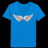 Ladies’  Junior Fine Jersey V-Neck Longer Length T-Shirt Thumbnail