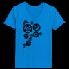 Ladies’  Junior Fine Jersey V-Neck Longer Length T-Shirt Thumbnail