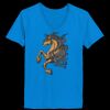 Ladies’  Junior Fine Jersey V-Neck Longer Length T-Shirt Thumbnail