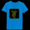 Ladies’  Junior Fine Jersey V-Neck Longer Length T-Shirt Thumbnail