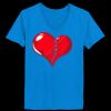 Ladies’  Junior Fine Jersey V-Neck Longer Length T-Shirt Thumbnail
