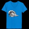 Ladies’  Junior Fine Jersey V-Neck Longer Length T-Shirt Thumbnail