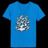 Ladies’  Junior Fine Jersey V-Neck Longer Length T-Shirt Thumbnail