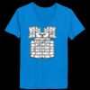 Ladies’  Junior Fine Jersey V-Neck Longer Length T-Shirt Thumbnail
