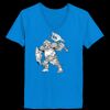 Ladies’  Junior Fine Jersey V-Neck Longer Length T-Shirt Thumbnail