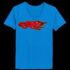 Ladies’  Junior Fine Jersey V-Neck Longer Length T-Shirt Thumbnail
