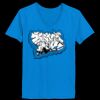 Ladies’  Junior Fine Jersey V-Neck Longer Length T-Shirt Thumbnail