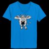 Ladies’  Junior Fine Jersey V-Neck Longer Length T-Shirt Thumbnail