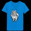 Ladies’  Junior Fine Jersey V-Neck Longer Length T-Shirt Thumbnail
