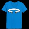Ladies’  Junior Fine Jersey V-Neck Longer Length T-Shirt Thumbnail