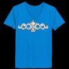 Ladies’  Junior Fine Jersey V-Neck Longer Length T-Shirt Thumbnail