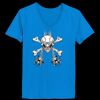 Ladies’  Junior Fine Jersey V-Neck Longer Length T-Shirt Thumbnail