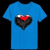 Ladies’  Junior Fine Jersey V-Neck Longer Length T-Shirt Thumbnail