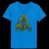 Ladies’  Junior Fine Jersey V-Neck Longer Length T-Shirt Thumbnail