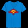 Ladies’  Junior Fine Jersey V-Neck Longer Length T-Shirt Thumbnail