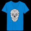 Ladies’  Junior Fine Jersey V-Neck Longer Length T-Shirt Thumbnail